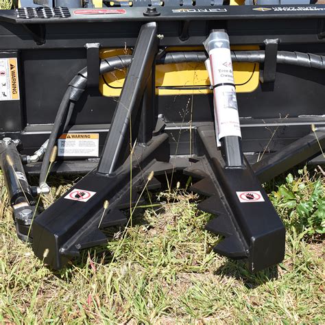 skid steer tree and post puller|tree puller attachment.